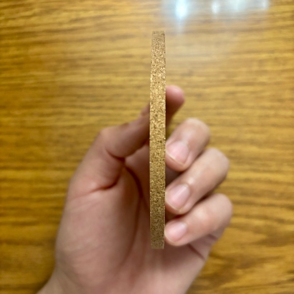 Captain America Winter Soldier Shield Logo Engraved Painted Cork Coaster - Picture 3 of 3